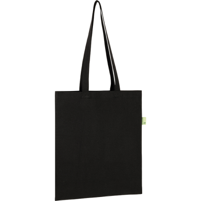 NEWBARN 8OZ RECYCLED COTTON TOTE in Black