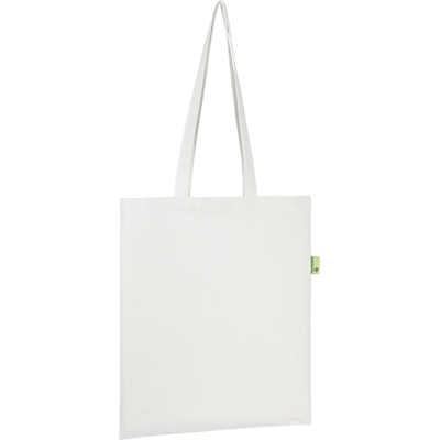 NEWBARN 8OZ RECYCLED COTTON TOTE in White