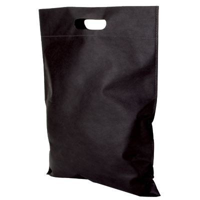 NON WOVEN SHOPPER TOTE BAG in Black