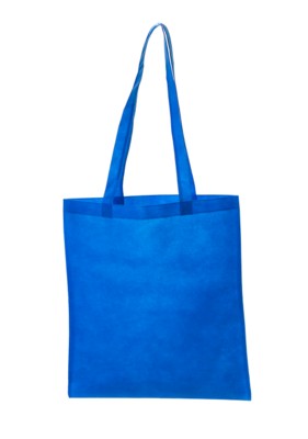 NON WOVEN SHOPPER TOTE BAG with Long Handles in Royal Blue