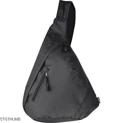 NYLON SLING SHOULDER BAG in Black