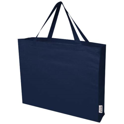 ODESSA 220 G & M² GRS RECYCLED COTTON LARGE TOTE BAG in Navy