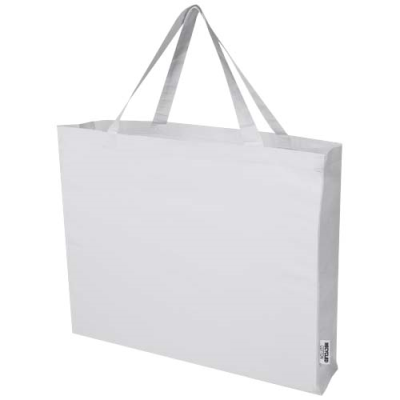 ODESSA 220 G & M² GRS RECYCLED COTTON LARGE TOTE BAG in White