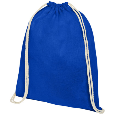 OREGON 100 G & M² COTTON DRAWSTRING BAG 5L in Royal Blue