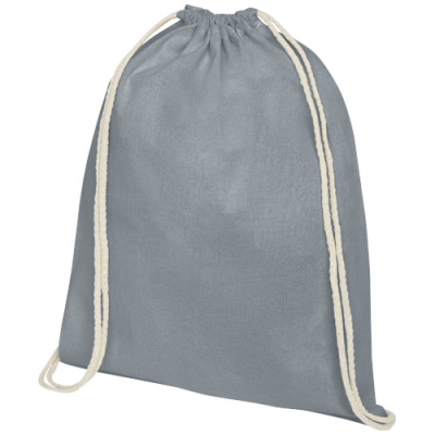 OREGON 140 G & M² COTTON DRAWSTRING BAG 5L in Grey