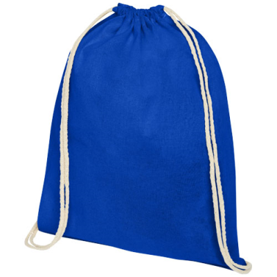 OREGON 140 G & M² COTTON DRAWSTRING BAG 5L in Royal Blue