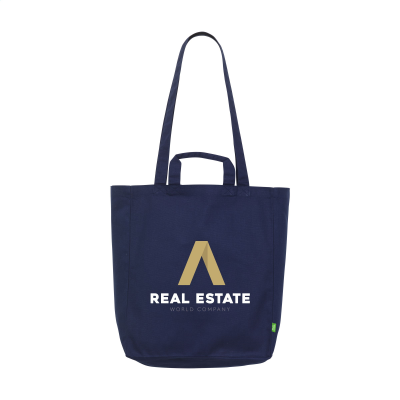 ORGANIC COTTON CANVAS TOTE BAG (280 G & M²) in Navy