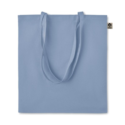 ORGANIC COTTON SHOPPER TOTE BAG in Blue