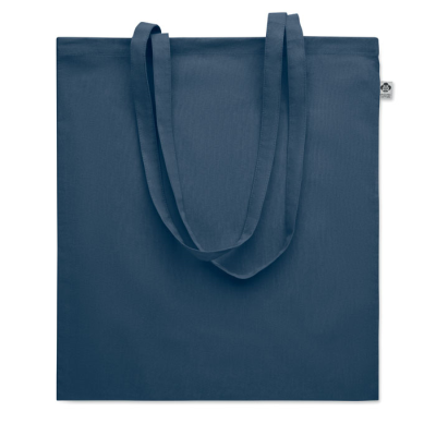 ORGANIC COTTON SHOPPER TOTE BAG in Blue