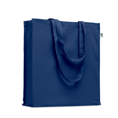 ORGANIC COTTON SHOPPER TOTE BAG in Blue