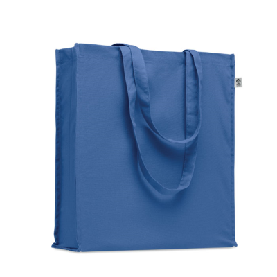 ORGANIC COTTON SHOPPER TOTE BAG in Blue