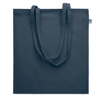 ORGANIC COTTON SHOPPER TOTE BAG in Blue