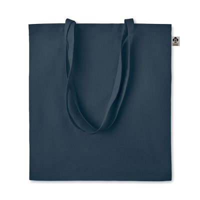 ORGANIC COTTON SHOPPER TOTE BAG in Blue