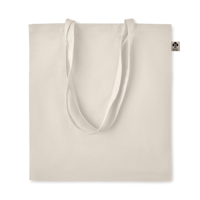 ORGANIC COTTON SHOPPER TOTE BAG in Brown