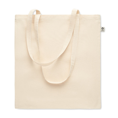 ORGANIC COTTON SHOPPER TOTE BAG in Brown