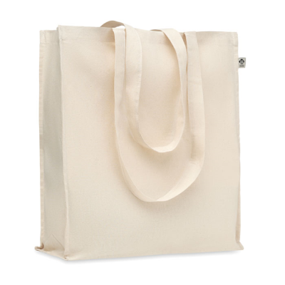 ORGANIC COTTON SHOPPER TOTE BAG in Brown