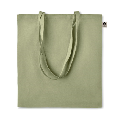 ORGANIC COTTON SHOPPER TOTE BAG in Green