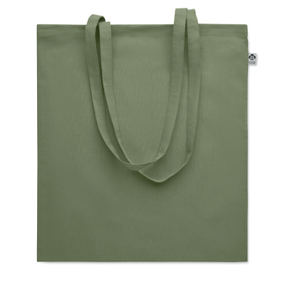 ORGANIC COTTON SHOPPER TOTE BAG in Green