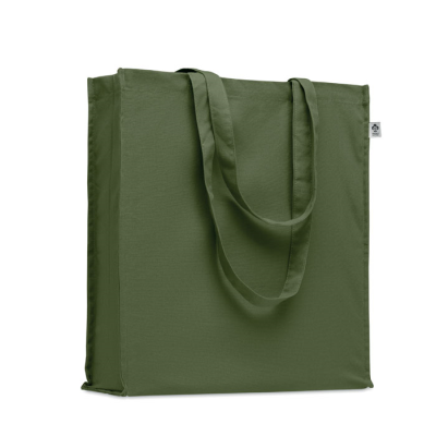 ORGANIC COTTON SHOPPER TOTE BAG in Green