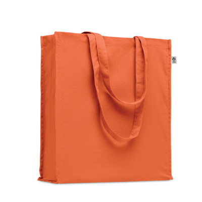 ORGANIC COTTON SHOPPER TOTE BAG in Orange