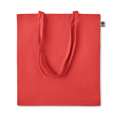 ORGANIC COTTON SHOPPER TOTE BAG in Red