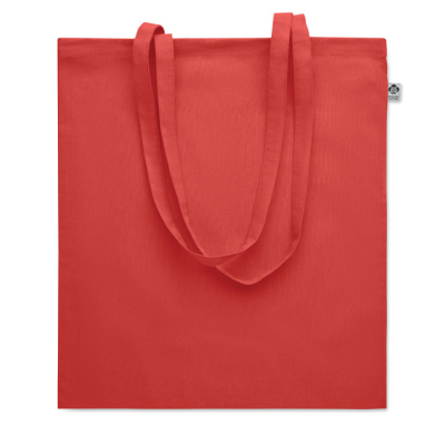 ORGANIC COTTON SHOPPER TOTE BAG in Red