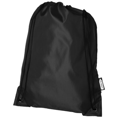 ORIOLE RPET DRAWSTRING BAG 5L in Solid Black