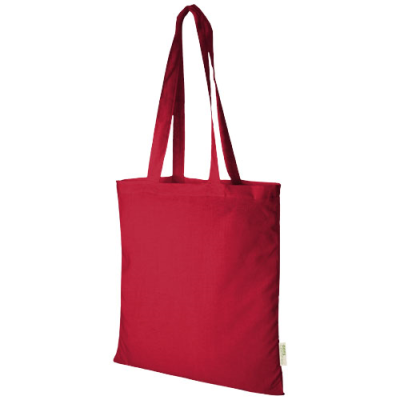 ORISSA 100 G & M² GOTS ORGANIC COTTON TOTE BAG 7L in Red