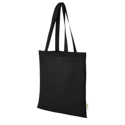 ORISSA 100 G & M² GOTS ORGANIC COTTON TOTE BAG 7L in Solid Black