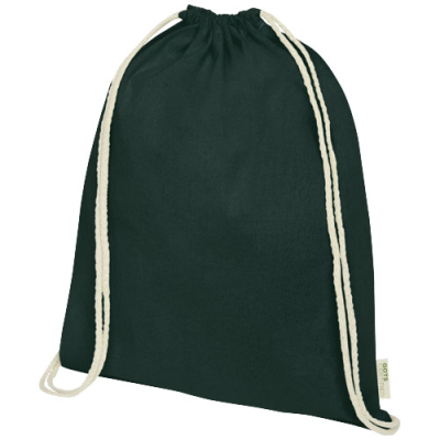 ORISSA 100 G & M² ORGANIC COTTON DRAWSTRING BAG 5L in Dark Green