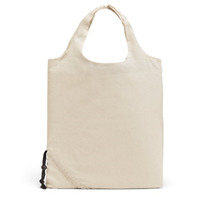 ORLEANS 100% COTTON FOLDING BAG (100 G & M²) in Light Natural