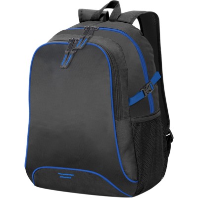 OSAKA BACKPACK RUCKSACK in Black & Royal Blue