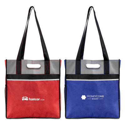 OSLO - QUAD-HANDLE NON-WOVEN SHOPPER TOTE BAG