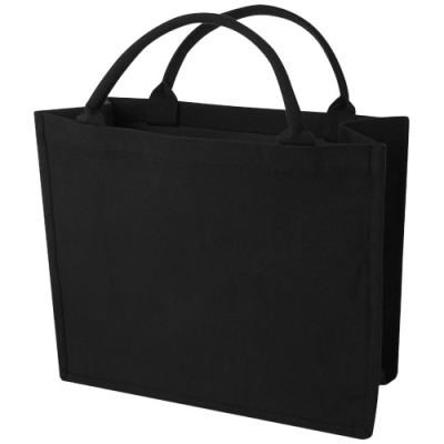 PAGE 500 G & M² AWARE™ RECYCLED BOOK TOTE BAG in Solid Black