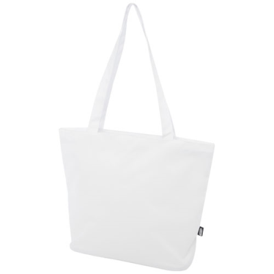 PANAMA GRS RECYCLED ZIPPERED TOTE BAG 20L in White