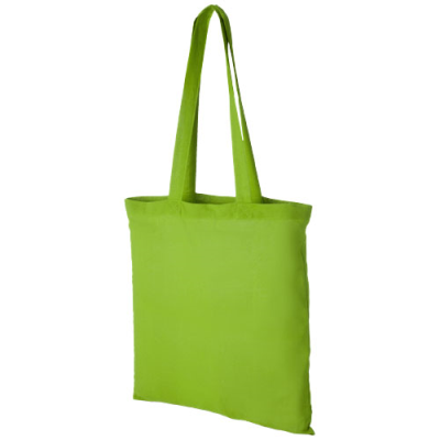 PERU 180 G & M² COTTON TOTE BAG 7L in Lime Green