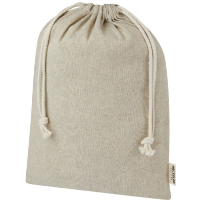 PHEEBS 150 G & M² GRS RECYCLED COTTON GIFT BAG LARGE 4L in Heather Natural