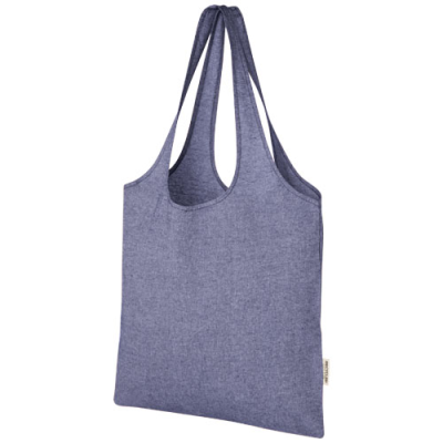 PHEEBS 150 G & M² RECYCLED COTTON TRENDY TOTE BAG 7L in Heather Blue