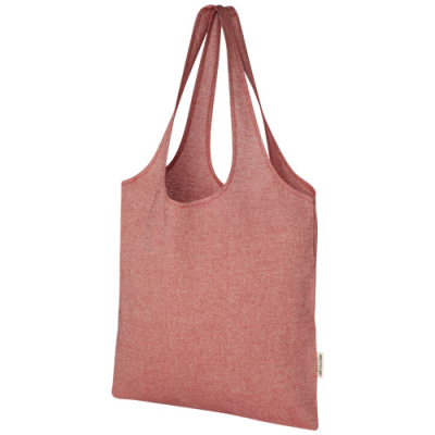 PHEEBS 150 G & M² RECYCLED COTTON TRENDY TOTE BAG 7L in Heather Red