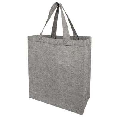 PHEEBS 150 G & M² RECYCLED GUSSET TOTE BAG 13L in Heather Black