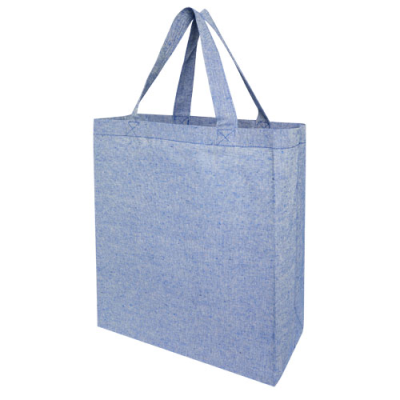 PHEEBS 150 G & M² RECYCLED GUSSET TOTE BAG 13L in Heather Blue