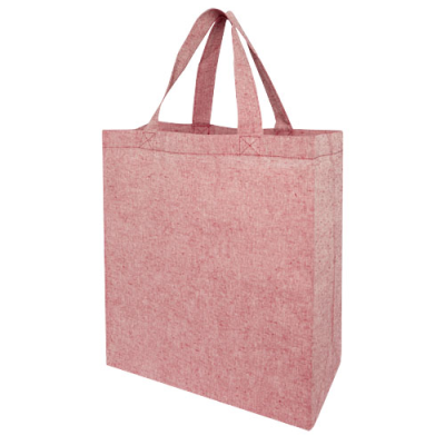 PHEEBS 150 G & M² RECYCLED GUSSET TOTE BAG 13L in Heather Red