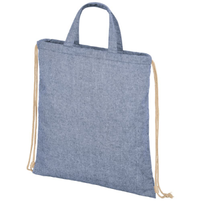 PHEEBS 210 G & M² RECYCLED DRAWSTRING BAG 6L in Heather Blue