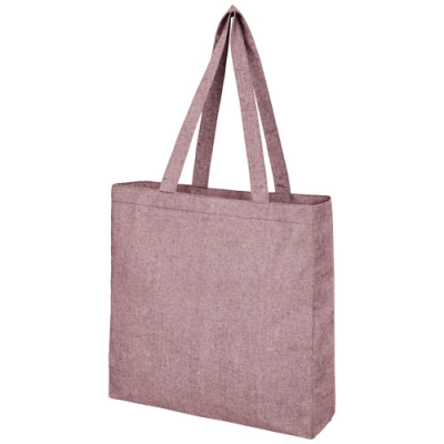 PHEEBS 210 G & M² RECYCLED GUSSET TOTE BAG 13L in Heather Maroon