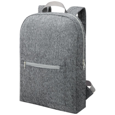 PHEEBS 450 G & M² RECYCLED COTTON AND POLYESTER BACKPACK RUCKSACK 10L in Heather Black