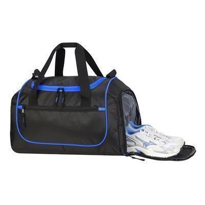 PIRAEUS SPORTS HOLDALL OVERNIGHT BAG in Black & Royal