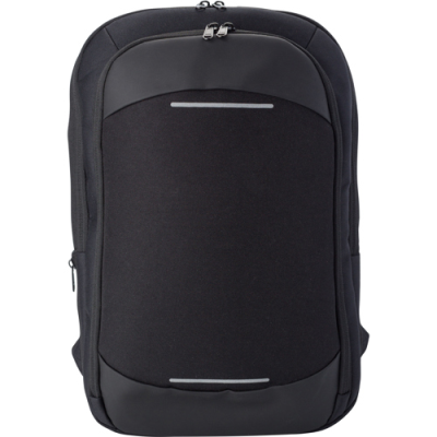 POLYESTER BACKPACK RUCKSACK in Black