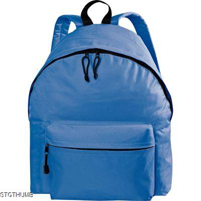 POLYESTER BACKPACK RUCKSACK in Blue