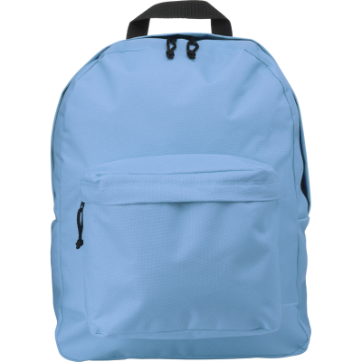 POLYESTER BACKPACK RUCKSACK in Light Blue