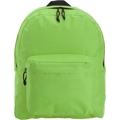 POLYESTER BACKPACK RUCKSACK in Lime